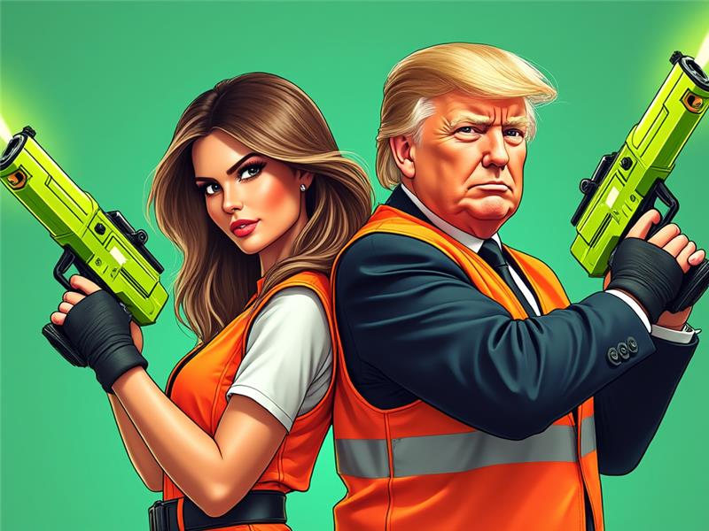 Orange Vest Trump 1