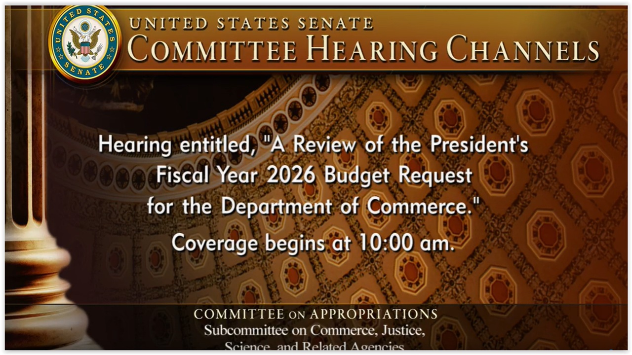Senate Appropriations: Dept of Commerce 2026 Budget Request