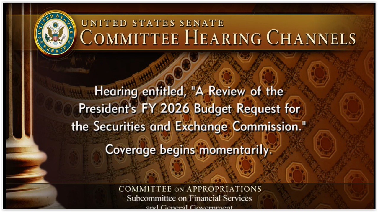 Senate Appropriations: SEC 2026 Budget Request