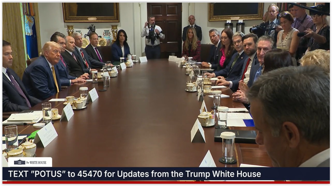 White House Cabinet Meeting In Full 070825