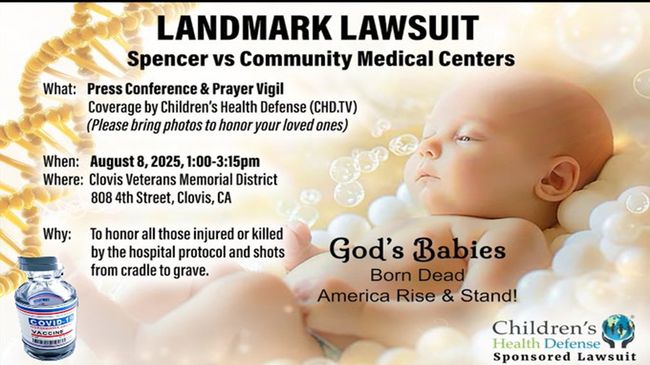 Children’s Health Defense: Spencer vs Community Health Centers, Presser & Prayer Vigil