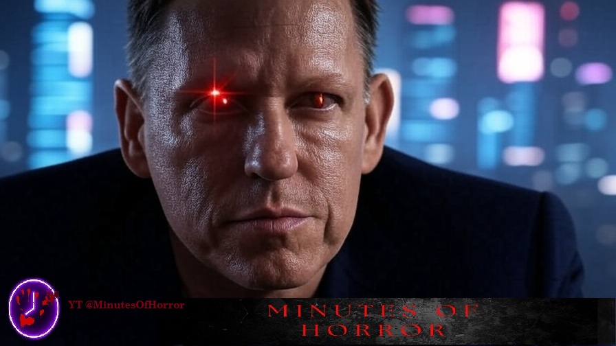 From Minutes Of Horror: “Reptile” Peter Thiel, Transhumanism, Anti-Christ, AI Theology
