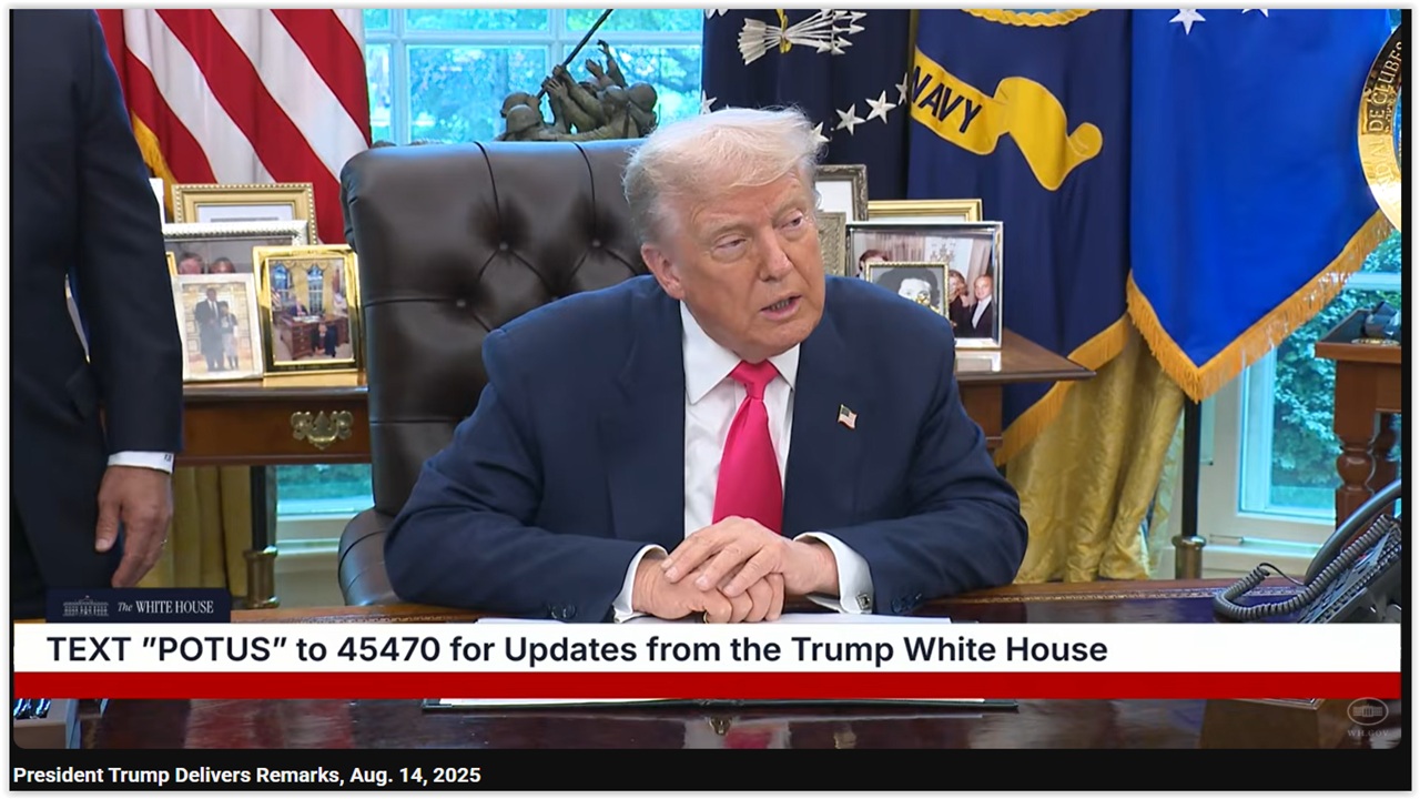 WH: President Trump Delivers Remarks and Signs Proclamation – In full 08.14.25