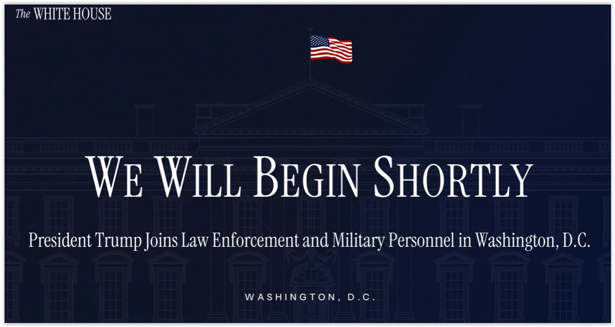 Pres Trump Joins LE & Military Personnel – Washington, D.C.