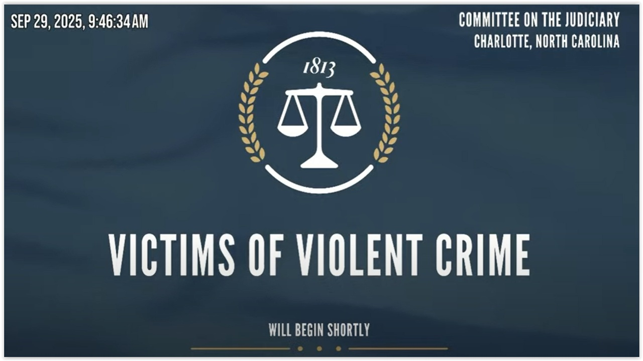 House Judiciary Subcmte Hearing: “Victims of Violent Crime”  & Post-Presser 09.29.25