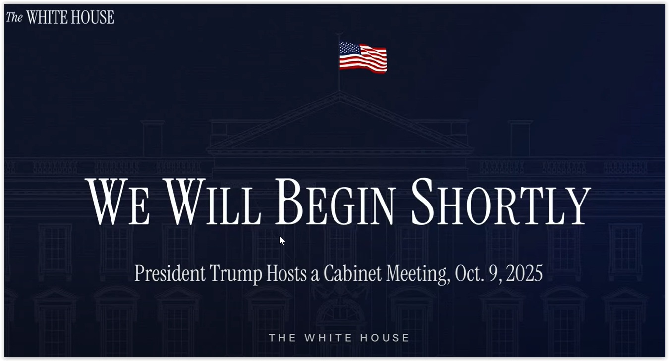 White House Cabinet Meeting In FULL 10.09.25
