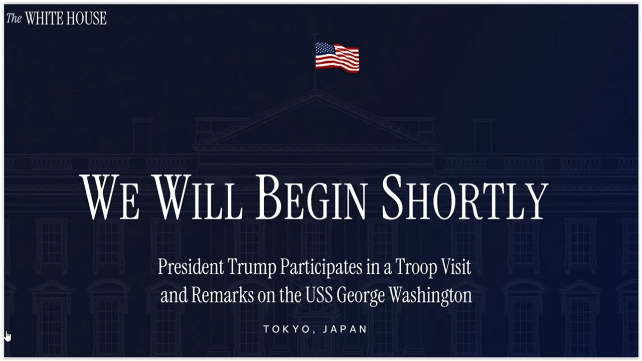 Pres Trump Visit USS George Washington in Tokyo, Japan 10.28.25