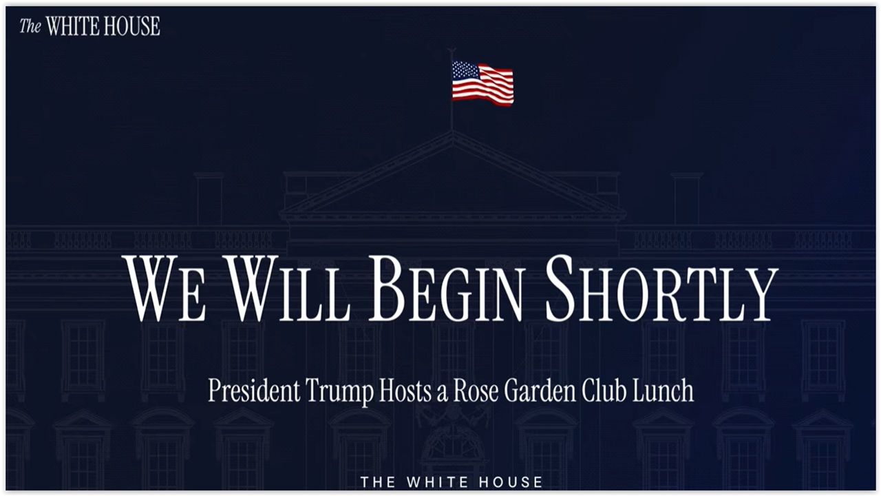 President Trump Hosts a Rose Garden Club Lunch 10.21.25