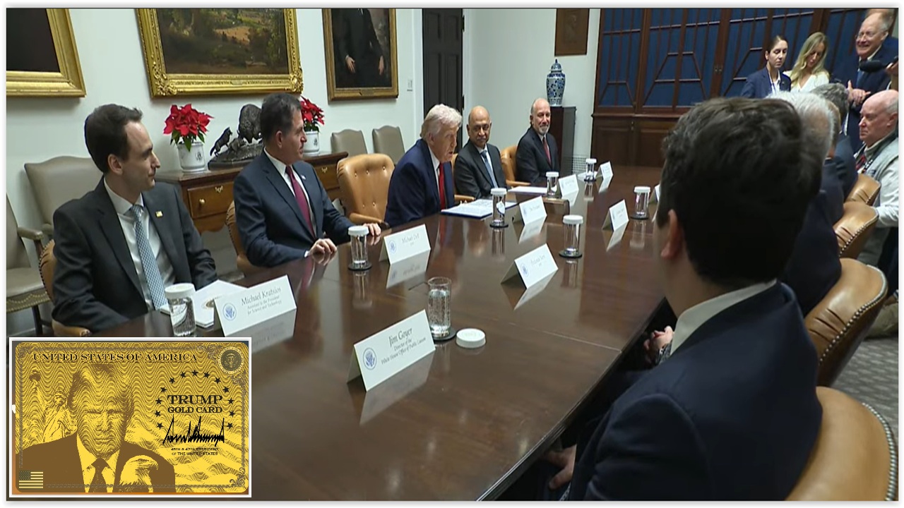 Pres Trump: Business Leader Roundtable & the Gold Trump Card