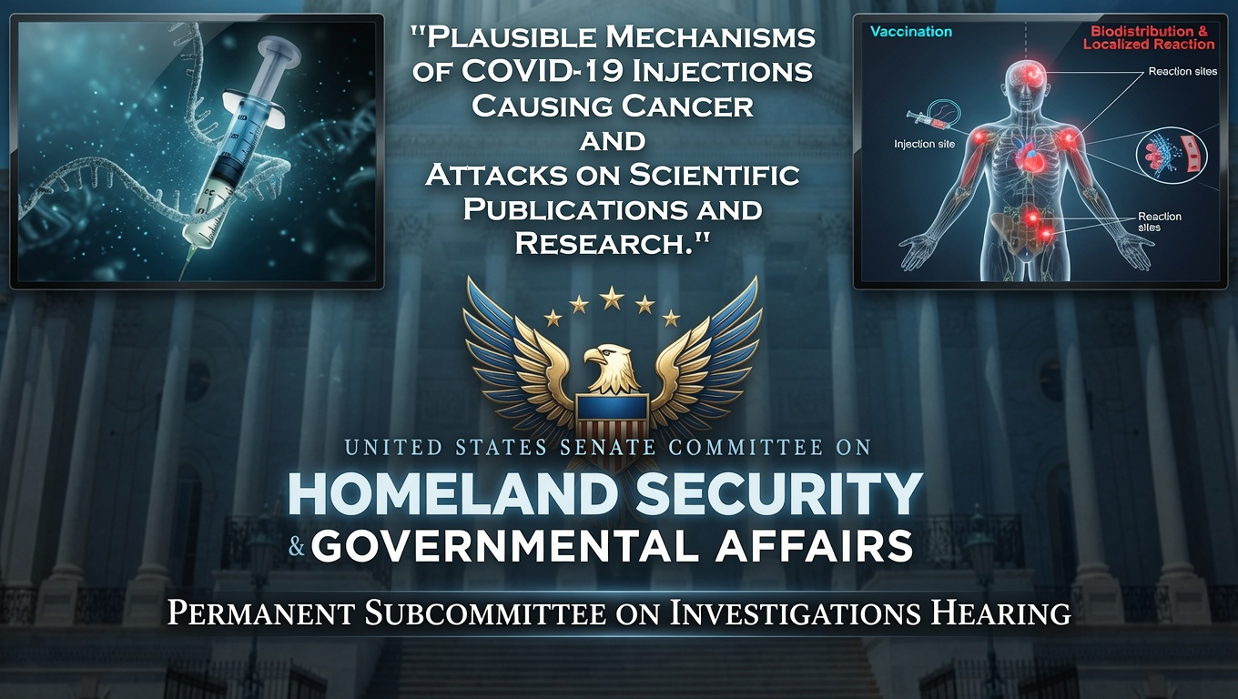 Senate Hearing: ‘The Jab’ May Cause Cancer & Attack on Scientific Researchers
